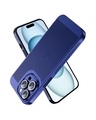 Shop Navy Blue Camera Protection Case for Apple iPhone 15 Pro-Front