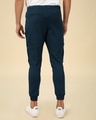 Shop Navy Blue Casual Cargo Zipper Joggers-Design