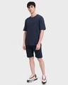 Shop Navy Blue Casual Shorts-Full