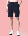 Shop Men's Navy Blue Shorts-Front