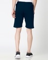 Shop Navy Blue Casual Shorts With Zipper-Design