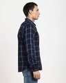 Shop Navy Blue Checks Casual Full Sleeve Shirt-Design