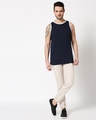 Shop Men's Blue Contrast Binding Vest