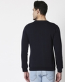 Shop Navy Blue Fleece Sweatshirt-Full