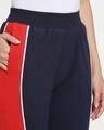 Shop Women's Blue & Red Color Block Joggers