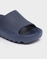 Shop Navy Blue Men's Zig Zag Slider