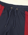 Shop Navy Blue Plus Size Color Block Jogger Pants
