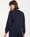 Shop Women's Navy Blue Plus Size Sweatshirt-Full
