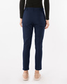 Shop Navy Blue Lightweight Slim Oxford Pants-Design