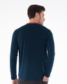 Shop Navy Blue-Varsity Maroon Contrast Rib Henley T-Shirt-Design