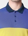 Shop Navy Candy Color Block Polo