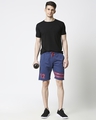 Shop Navy Melange Men's Shorts-Full