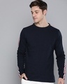 Shop Navy Plain Full Sleeves T-Shirt-Design