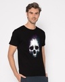 Shop Nebula Skull Half Sleeve T-Shirt-Design