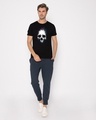 Shop Nebula Skull Half Sleeve T-Shirt