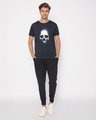 Shop Nebula Skull Half Sleeve T-Shirt