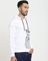 Shop Men's White Need My Space Graphic Printed Hoodie-Design