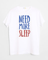 Shop Need Sleep Half Sleeve T-Shirt-Front
