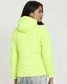 Shop Women's Neon Green Relaxed Fit Puffer Jacket-Design