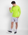Shop Neon Green Fleece Light Sweatshirt-Full