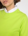 Shop Neon Green Fleece Light Sweatshirt