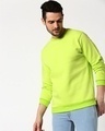 Shop Men's Neon Green Sweater-Front