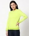 Shop Neon Green Fleece Sweatshirt-Design