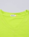 Shop Neon Green V-Neck T-Shirt