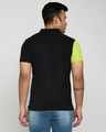 Shop Neon-Lime-Black-White Asymmetric Polo T-Shirt-Design