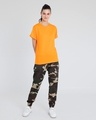 Shop Neon Orange Boyfriend T-Shirt-Full