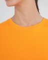 Shop Neon Orange Half Sleeve T-Shirt