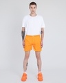 Shop Neon Orange Plain Boxer-Full