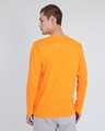 Shop Neon Orange V-Neck Full Sleeve T-Shirt-Design