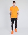 Shop Neon Orange V-Neck T-Shirt-Full