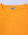 Shop Neon Orange V-Neck T-Shirt