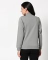Shop Women's Grey Zipper Bomber Jacket-Full