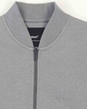 Shop Women's Grey Zipper Bomber Jacket
