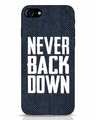 Shop Never Back Down iPhone 8 360 Mobile Cover-Front