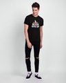 Shop Never Give Up Cricket  Half Sleeve T-Shirt Black-Design