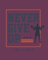 Shop Never Give Up! Full Sleeve T-Shirt-Full