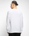 Shop Men's White Never Mind Stripe Typography T-shirt-Design