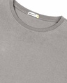 Shop Never Mind Stripe Half Sleeve T-Shirt Meteor Grey