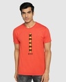 Shop Never Mind Stripe Half Sleeve T-Shirt Oxyfire-Front