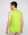 Shop Never Mind Stripe Round Neck Vest Neon Green -Design