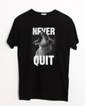 Shop Never Quit Lion Half Sleeve T-Shirt-Front