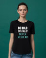 Shop Never Regular Basic Round Hem T-Shirt-Front