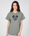 Shop Never Stop Dreaming Mickey Boyfriend T-Shirt (DL)-Front