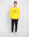 Shop Never Stop Trying Full Sleeve T-Shirt Pineapple Yellow-Full
