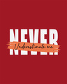 Shop Never Underestimate Me Round Neck 3/4th Sleeve T-Shirt-Full