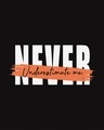 Shop Never Underestimate Me Scoop Neck Full Sleeve T-Shirt-Full